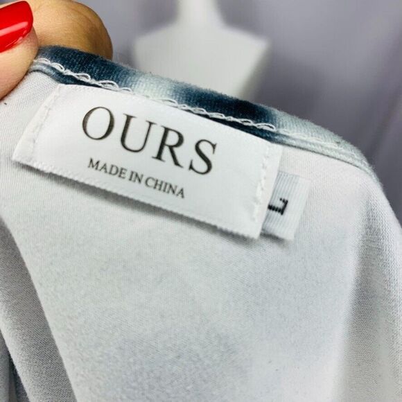 Ours Womens Dress Large L Spaghetti Maxi Blue Pockets Soft Scoop Neck Summer - Picture 5 of 6